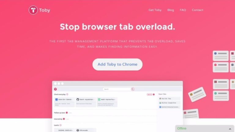 Toby: A Chrome Extension That Prevents Tab Overloads