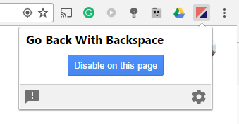 Chrome Back Extension 1