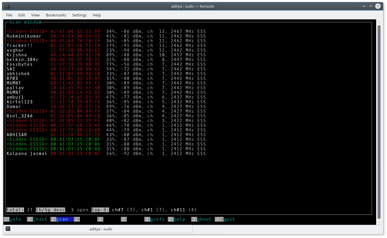 WiFi Channel Linux 2