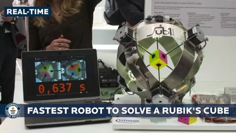 Insane Robot Solves Rubik’s Cube In “Just 0.637 Seconds”, Breaks Guinness World Record
