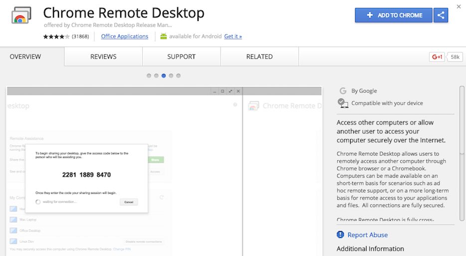 remote desktop manager for chrome