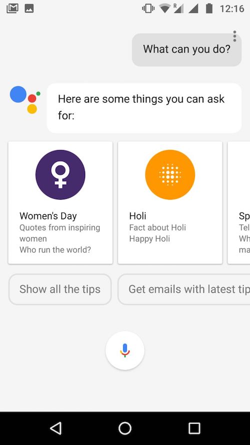 google assistant how to get 1