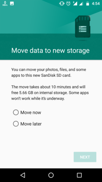 android 5 sd card as internal storage