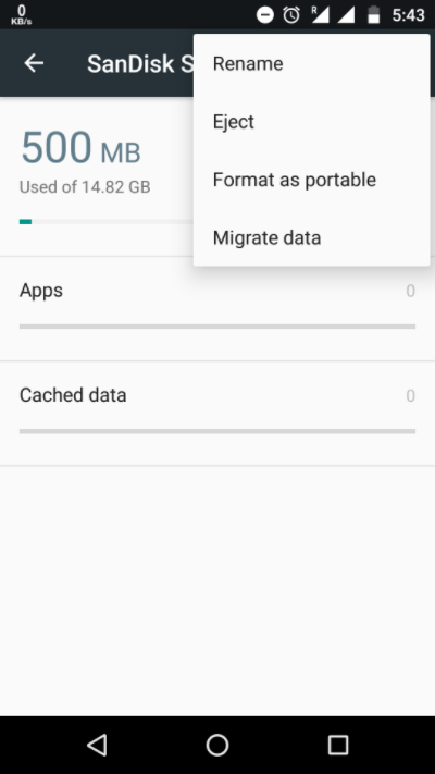 android 5 sd card as internal storage