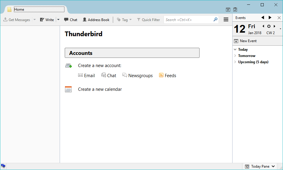 Open Source Software Windows 10 12 Thunderbird