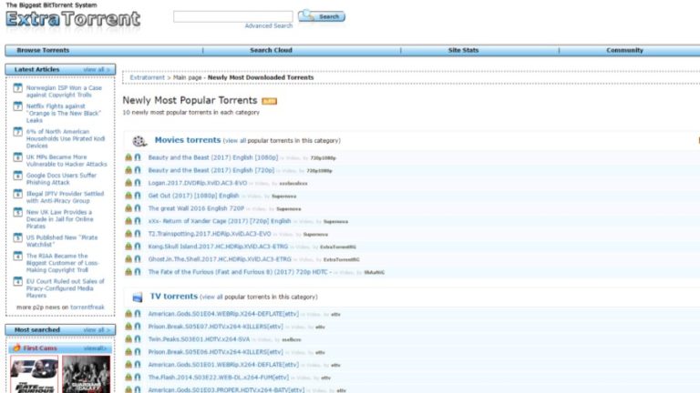 Extratorrent Brought Back From The Dead By Fans, Now Running On A New Domain