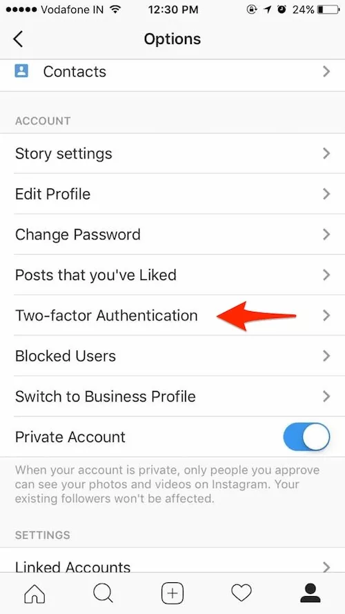 two factor authentication instagram tricks