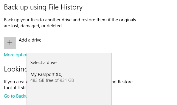 FH2 Windows File History