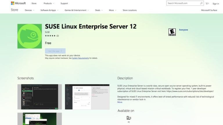 SUSE Linux Enterprise Server 12