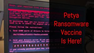 petya ransomware vaccine fix