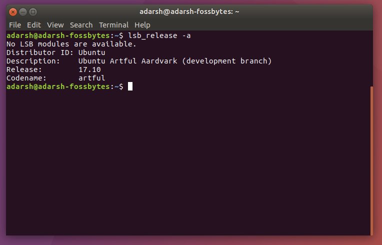 ubuntu 17.10 gnome default