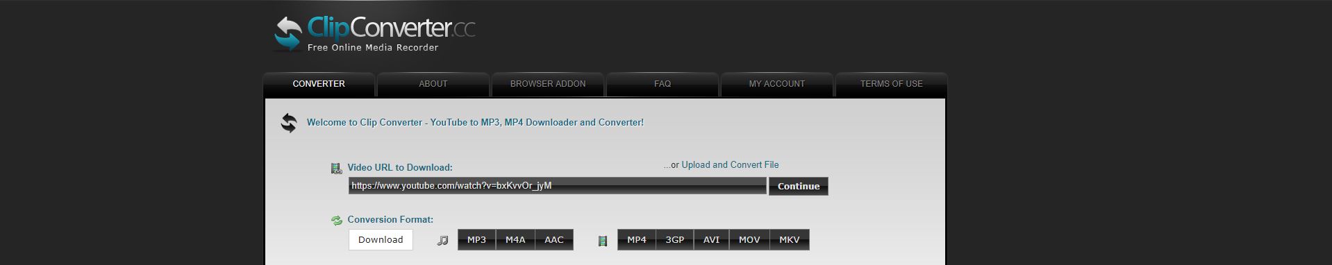 ClipConverter Download YouTube Videos