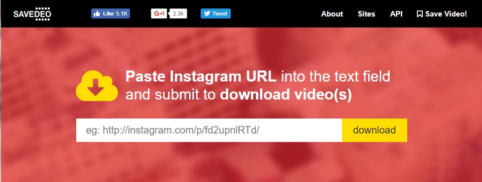 SaveDeo Download Instagram Videos