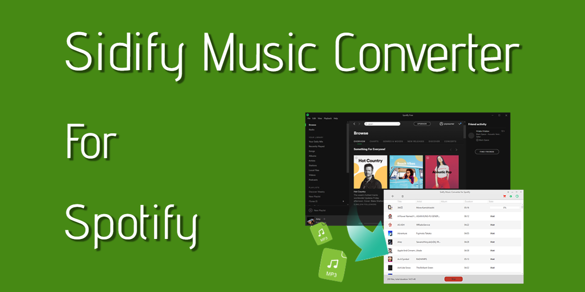 sidify music converter for spotify windows