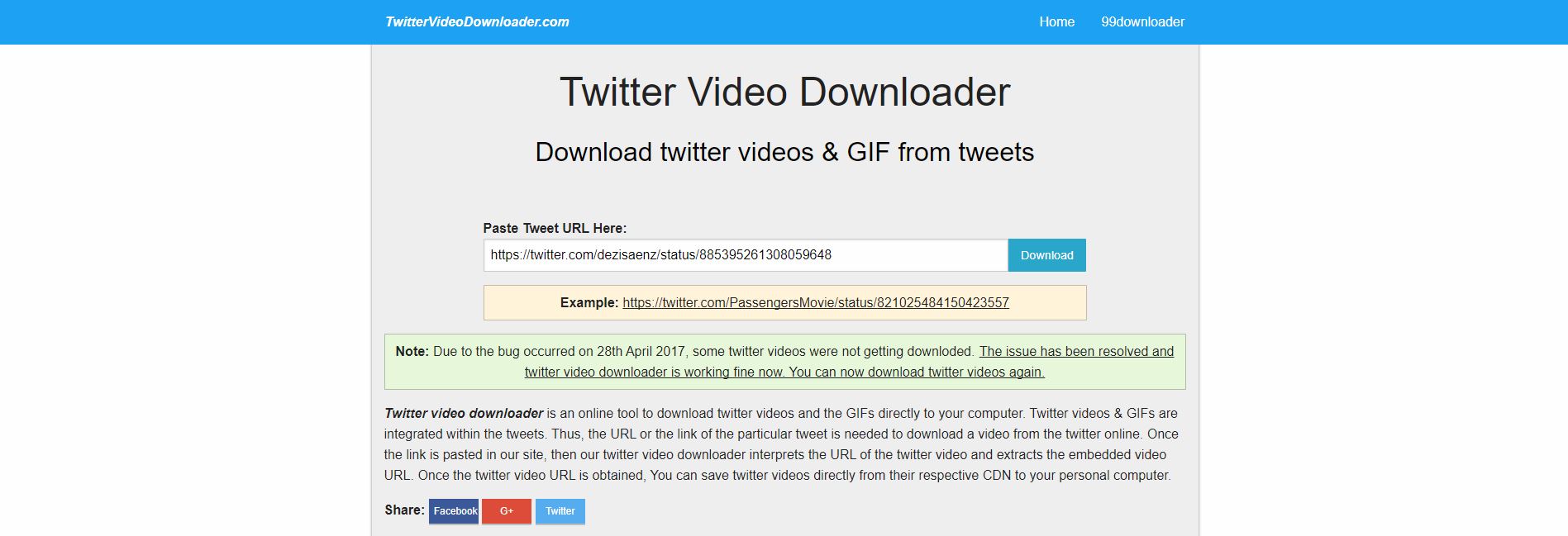 TwitterVideoDownloader تنزيل مقاطع فيديو Twitter