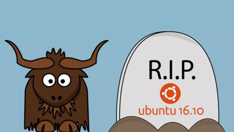 Ubuntu 16.10 End Of Support