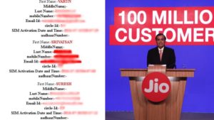 reliance jio data leak