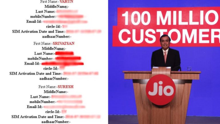 Reliance Jio Data Hack Of 120 Million Users Could Be The Biggest Data Leak In India