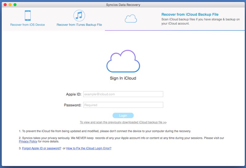 sync ios data recovery