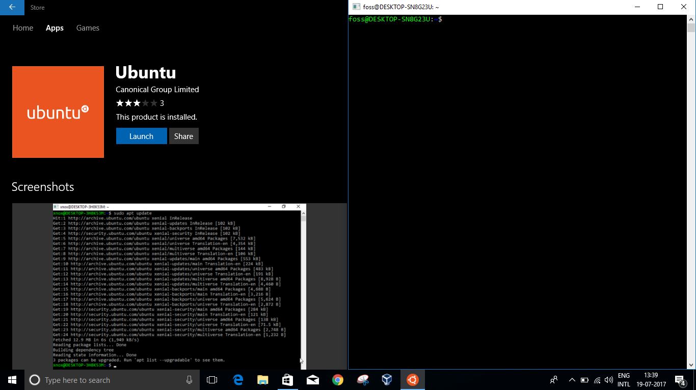 ubuntu on windows store installation 13