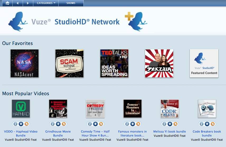 Εικόνα: Vuze Studiohd Network