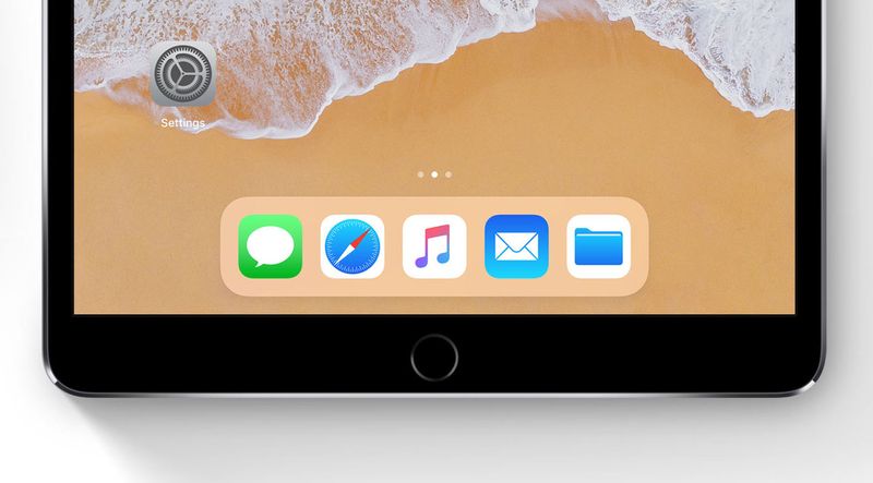 iPad iOS 11 dock for iPhone 8