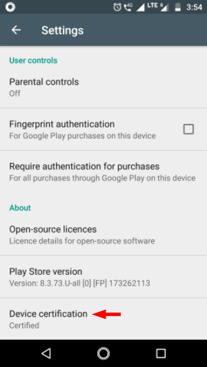 certified android device how to check