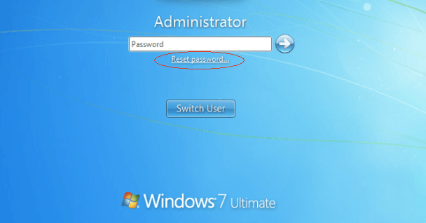 Windows 7 reset password