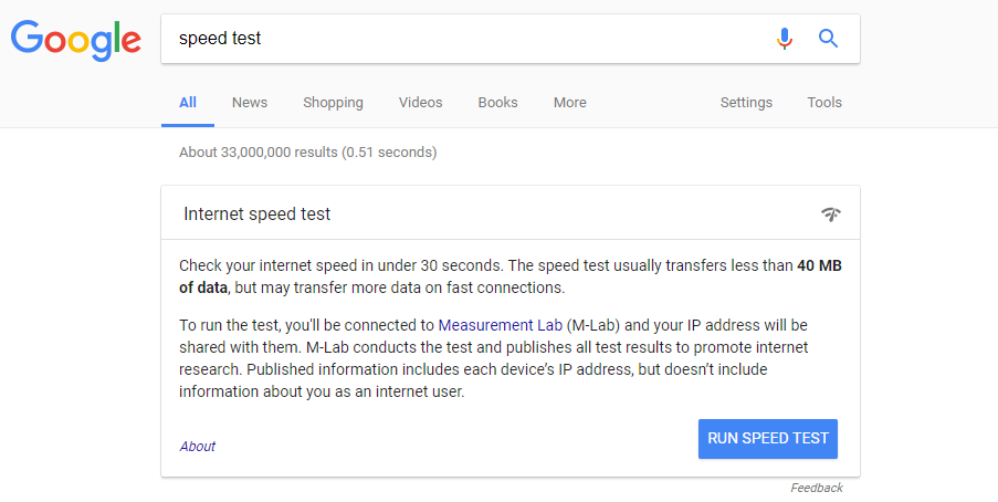 Google speed test tool 3