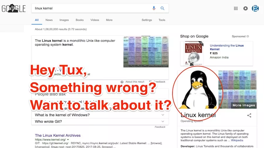linux kernel tux logo distorted