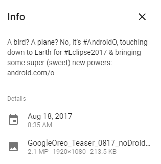 Android O name leaked