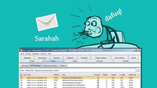 sarahah app uploading contact