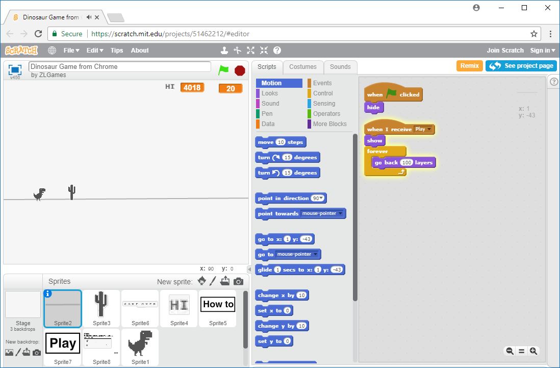 How to cheat in the google dinosaur game #tech #trex #fyp