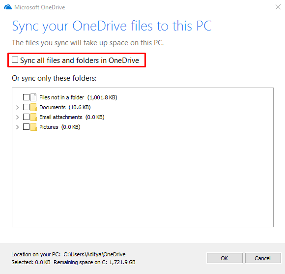 Speed up Windows sync off trick