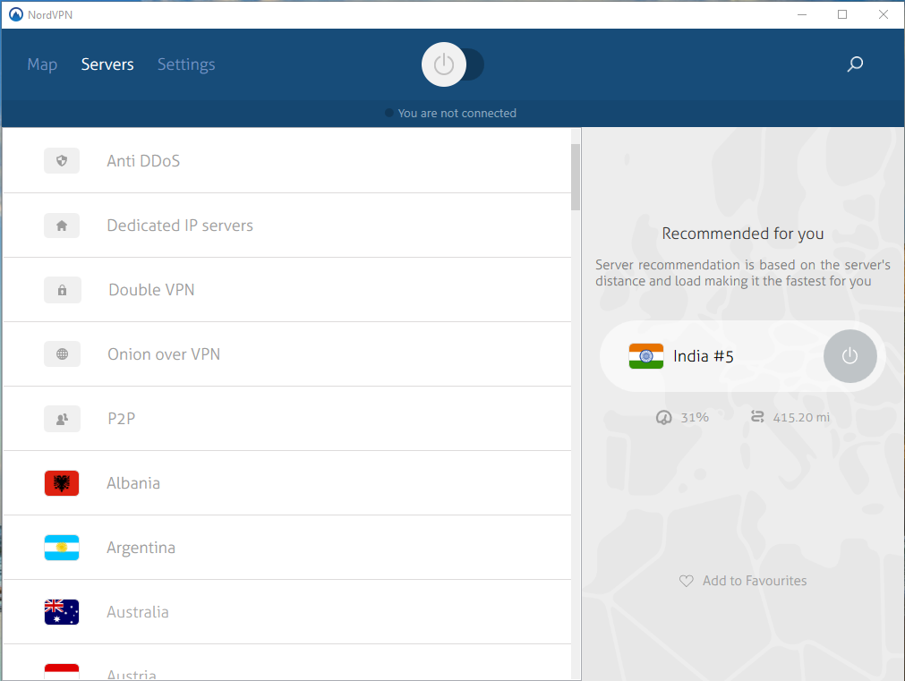 nord vpn p2p