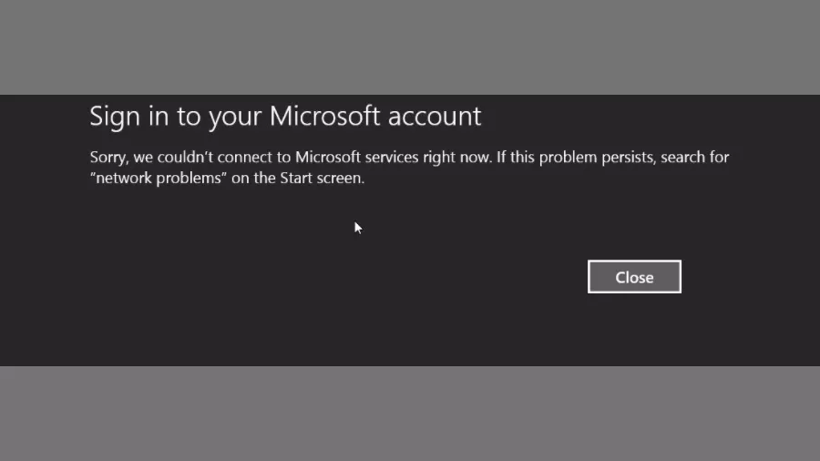 cant sign into microsoft account windows 8