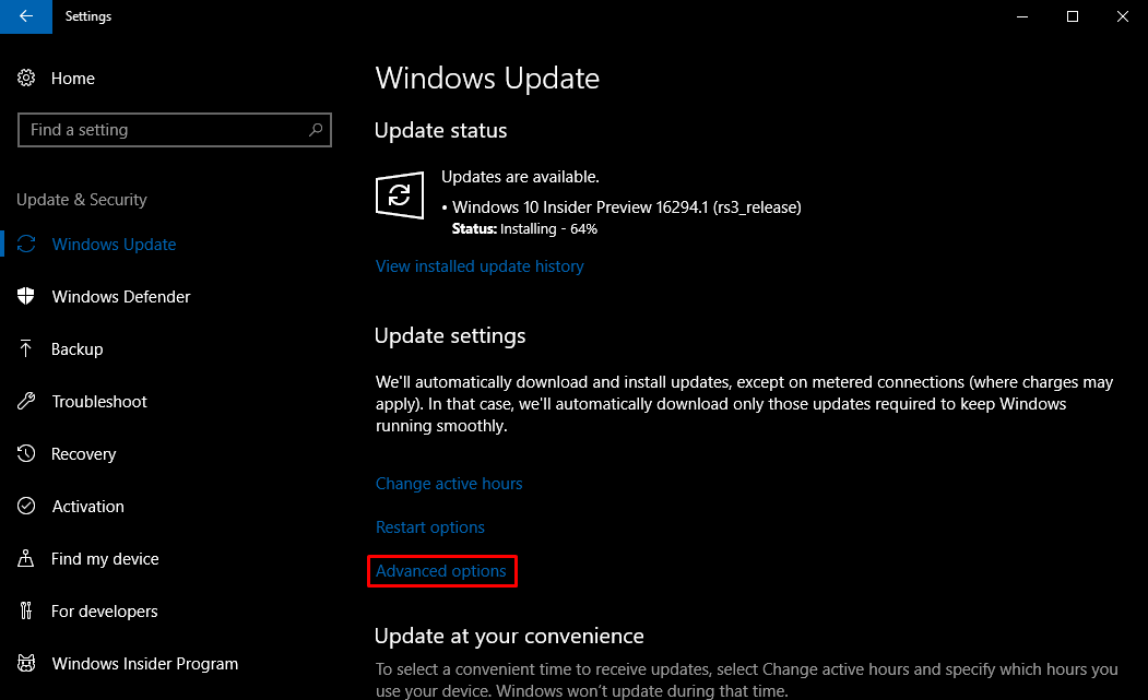 Control bandwidth Windows Update 2