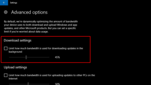 Limit Windows Update Download Speed