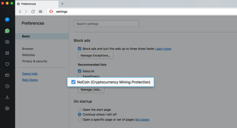adblock cryptocurrency mining protection list not working
