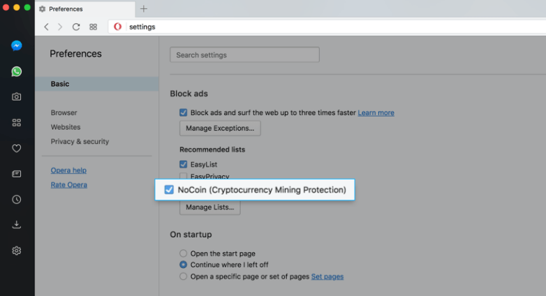 Block a crypto miner on website coni cryptocurrency manipulation