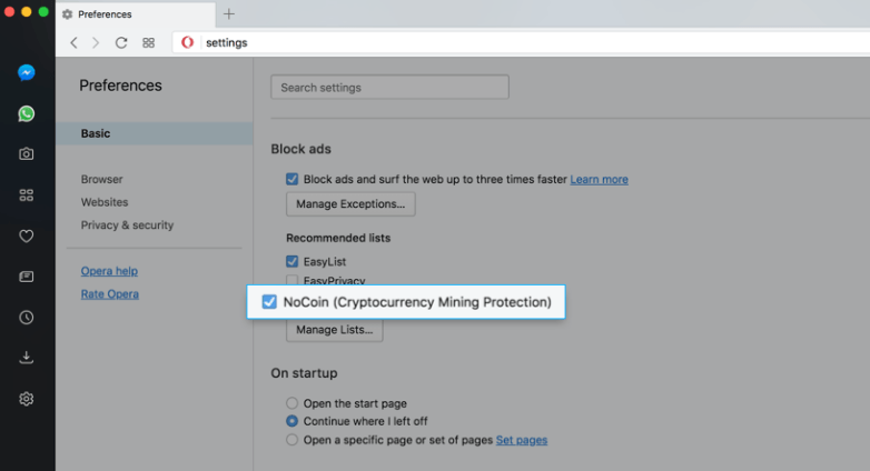 Miner Blocker - Block Coin Miners for Google Chrome - Extension