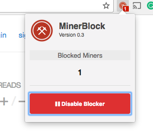 google chrome cryptocurrence mining blocker