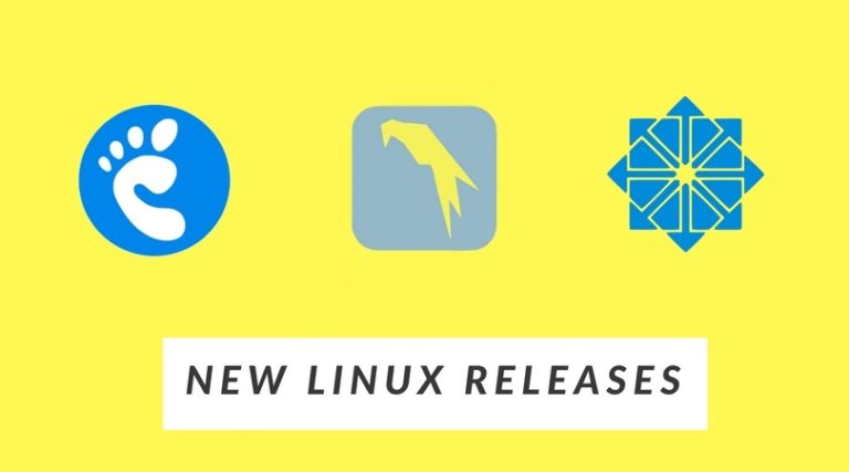 new linux releases gnome centos parrot