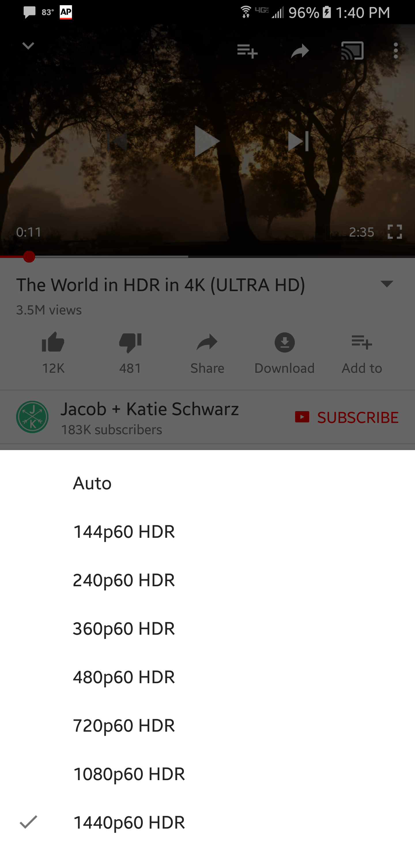 HDr support youtube