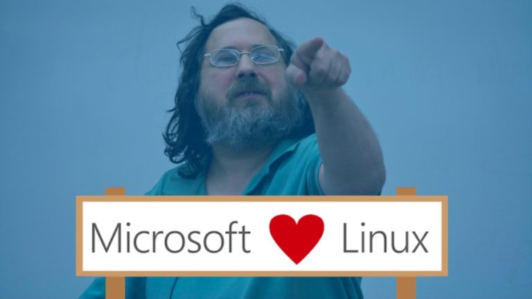 richard stallman on microsoft's love for linux and WSL