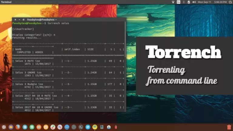 Torrench: How To Search And Download Torrent Files Using Terminal (Linux, Mac, Windows)
