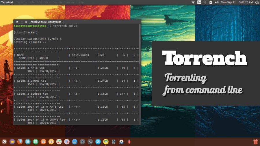 torrent da terminale ubuntu