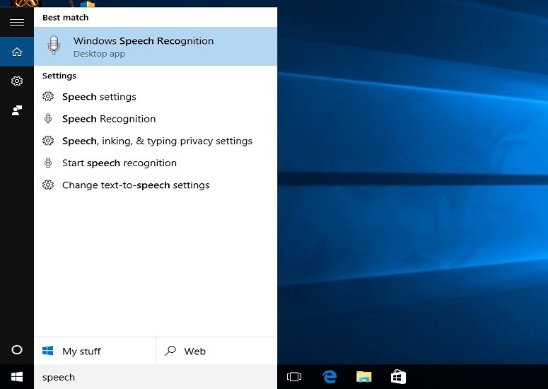 how to enable speech to text windows 10