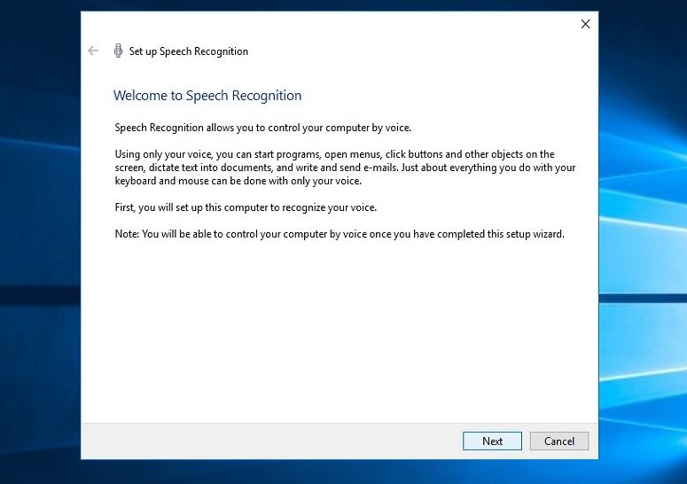 How to turn off speech recognition on windows 10.