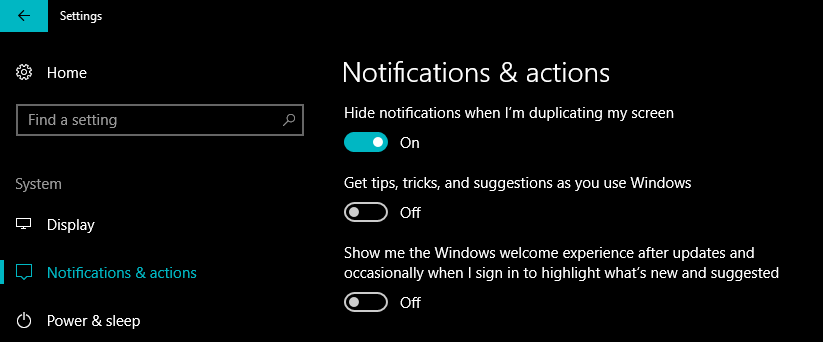 tips and tricks notifications